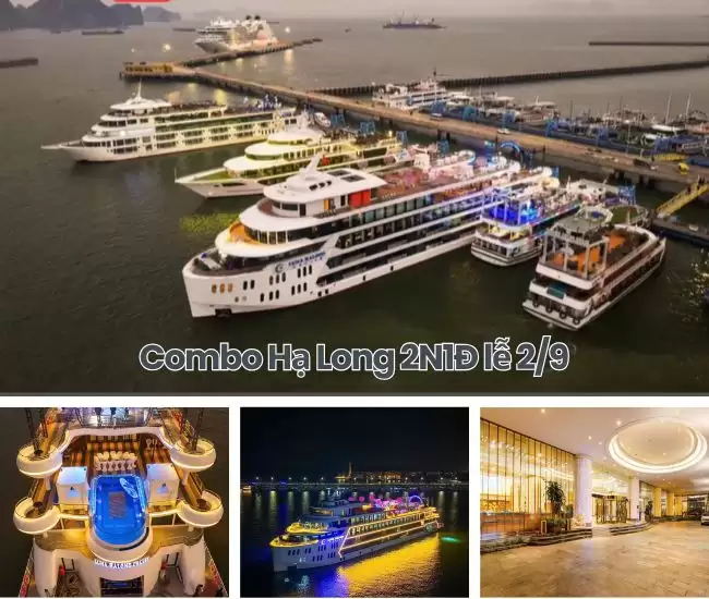 Combo Hạ Long 2N1Đ lễ 2/9 | Khách sạn 4 + Du thuyền 6 chỉ 1.599K
