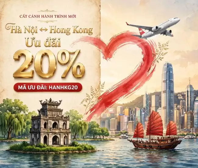 Sun PhuQuoc Airway Khuyến Mãi Hà Nội – Hong Kong Giảm 20% | HANHKG20