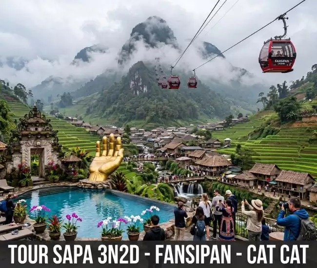 Tour Sapa 3N2Đ Moana – Fansipan – Cát Cát
