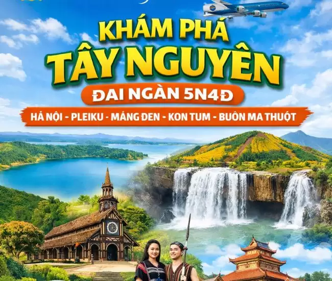 Tour Tây Nguyên 5 Ngày 4 Đêm