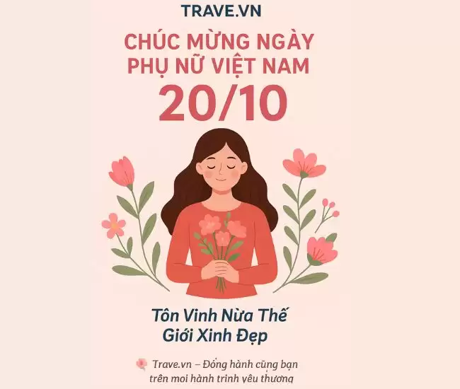 Trave.vn Chúc Mừng Ngày Phụ Nữ Việt Nam 20/10 – Tôn Vinh Nửa Thế Giới Xinh Đẹp