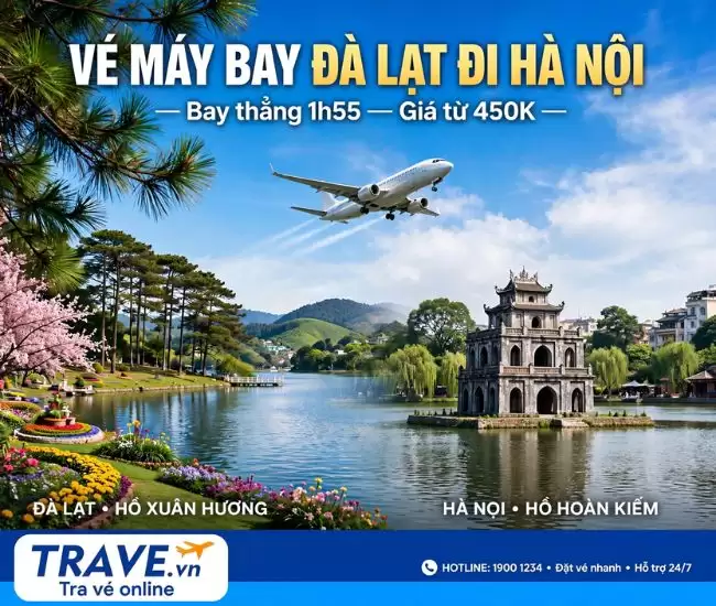 Vé Máy Bay Đà Lạt Đi Hà Nội