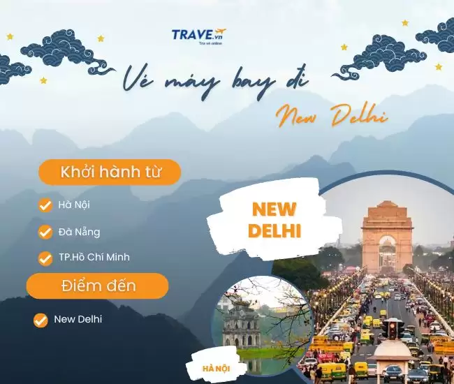 Vé Máy Bay Đi New Delhi