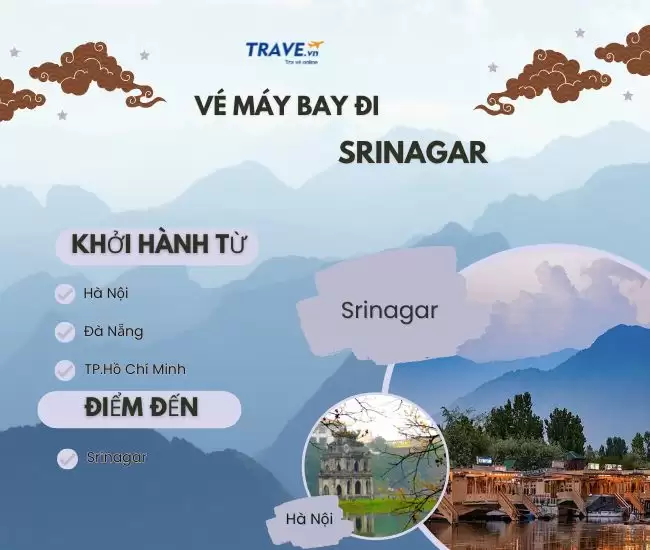 Vé Máy Bay Đi Srinagar