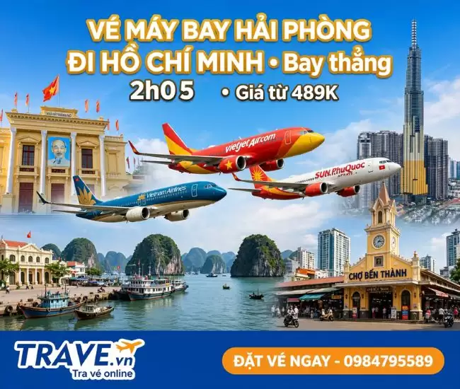 Vé Máy Bay Hải Phòng Đi Hồ Chí Minh