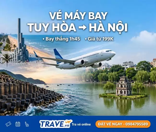 Vé Máy Bay Tuy Hòa Đi Hà Nội