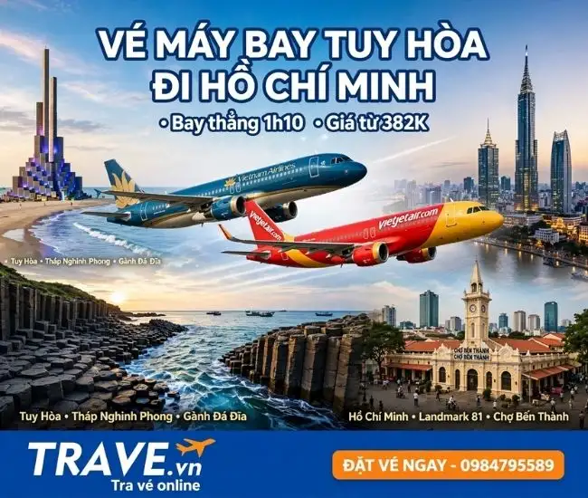 Vé Máy Bay Tuy Hòa Đi Hồ Chí Minh