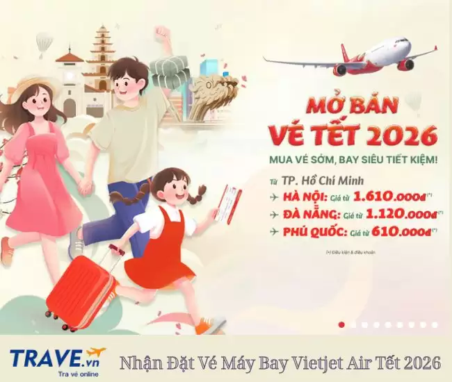 Vietjet Air Mở Bán Vé Máy Bay Tết 2026